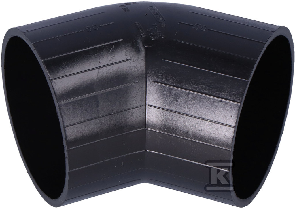 Elbow 75x75/45 black Quickstream - 3003572