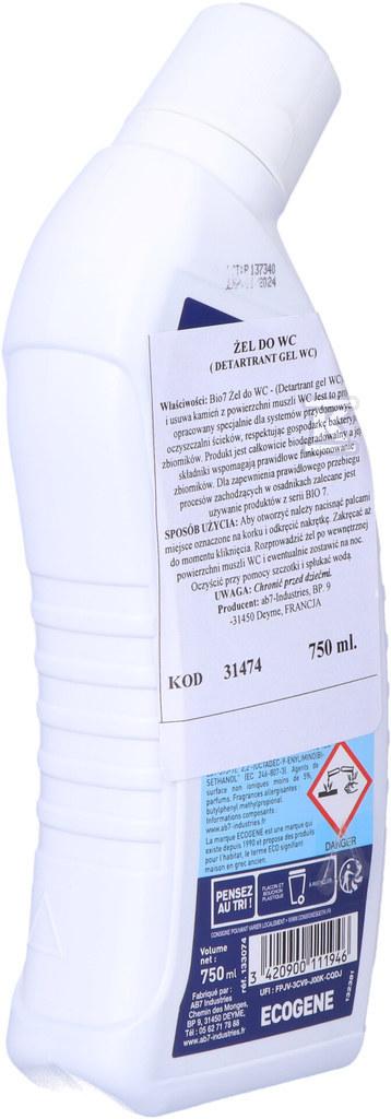 Препарат BIO7 WC гель CLEANING 750ML - BIO7-31474