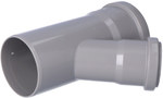 Internal sewage tee PP-HT 75x50/45 sanitary gray