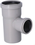 Internal sewage tee PP-HT 75x50/87 sanitary gray