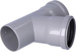 Internal sewage tee PP-HT 75x75/67 sanitary gray