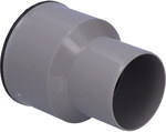 Traper 75, PP-HT attachment with a seal for cast iron pipes, sanitary gray