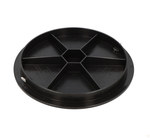 Capac din plastic PP dn 425mm, clasa A15=1.5t, pentru teava cu ax ondulat 425mm, negru (Diamir 425NW puț)