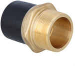 Adaptor PE-alama cu filet interior, DN63X2" PE100, SDR11, PN10 gaz/PN16 apa, pentru asamblare cu electrocuplaj sau electroreducere