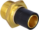 Adaptor PE-alama cu filet interior, DN40X1 1/2" PE100, SDR11, PN10 gaz/PN16, pentru asamblare cu apa sau electroreductie