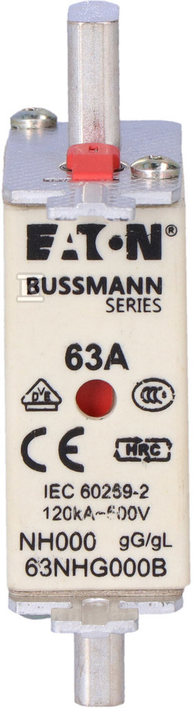 Вставка NH000 63A 500V GL/GG подвійний - 63NHG000B
