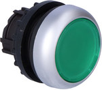 M22-DL-G push button, illuminated flat green spring-return