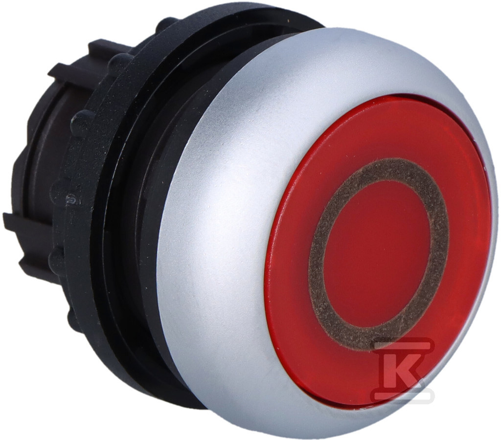 Buton M22-DL-R-X0 iluminat roșu plat cu - 216936