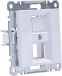 LUMINA Keystone Jack double plate, white