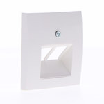 Central element for UAE 2-way connection socket, snow-white B. square