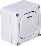 Surface-mounted stair switch, 10AX M95, IP66, gray, PROTECTA