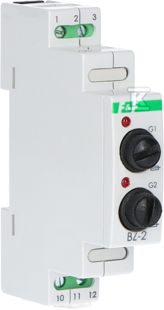 Two-socket BZ-2 fuse module, I = 6.3A, - BZ-2