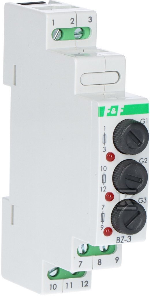 Three-socket fuse module BZ-3, I = - BZ-3