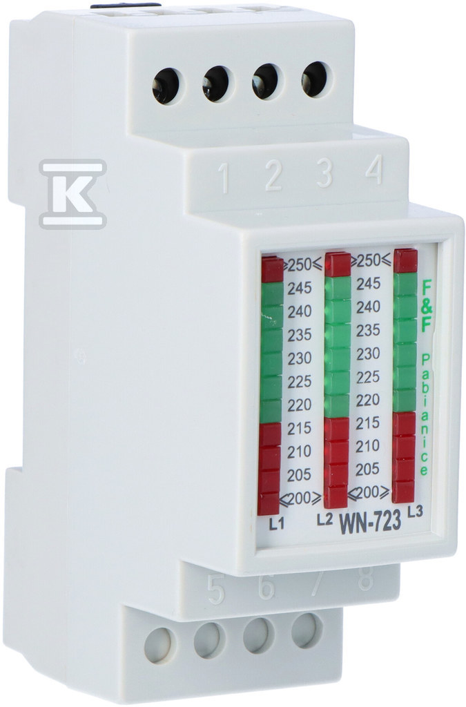 WN-723 háromfázisú feszültségjelző, - WN-723