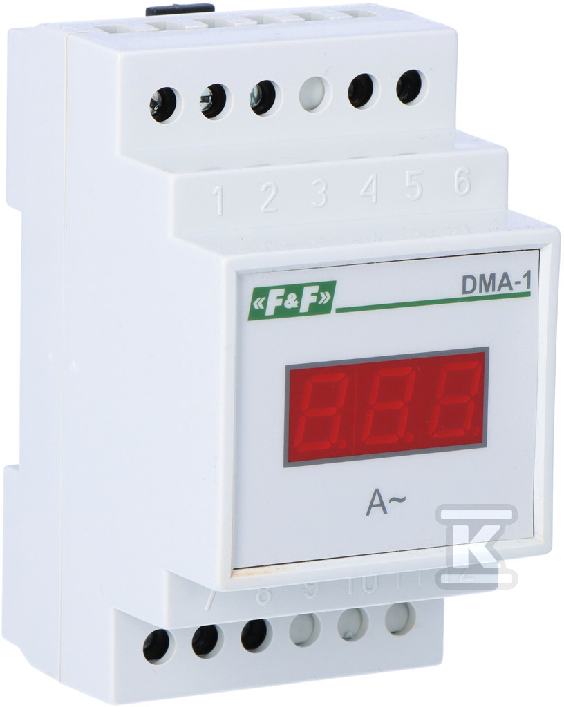 Digital indicator of current value, - DMA1RMS