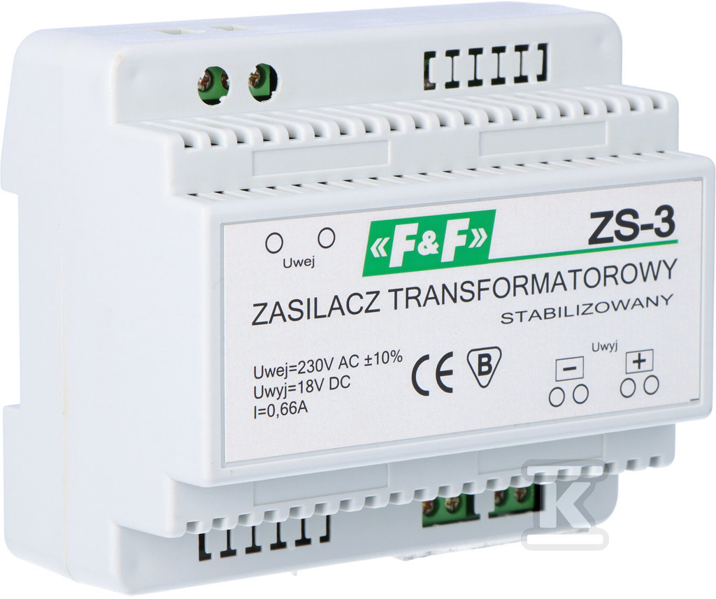 Zasilacz transformatorowy ZS-3, - ZS-3