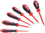 1000V VDE insulated screwdrivers 2.5x75, 4x100, 5.5x125.6.5x150, PH1, 2