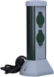 Garden pole 2xGS 16A 3p 230V, IP44 2m, OWY 3x1mm2