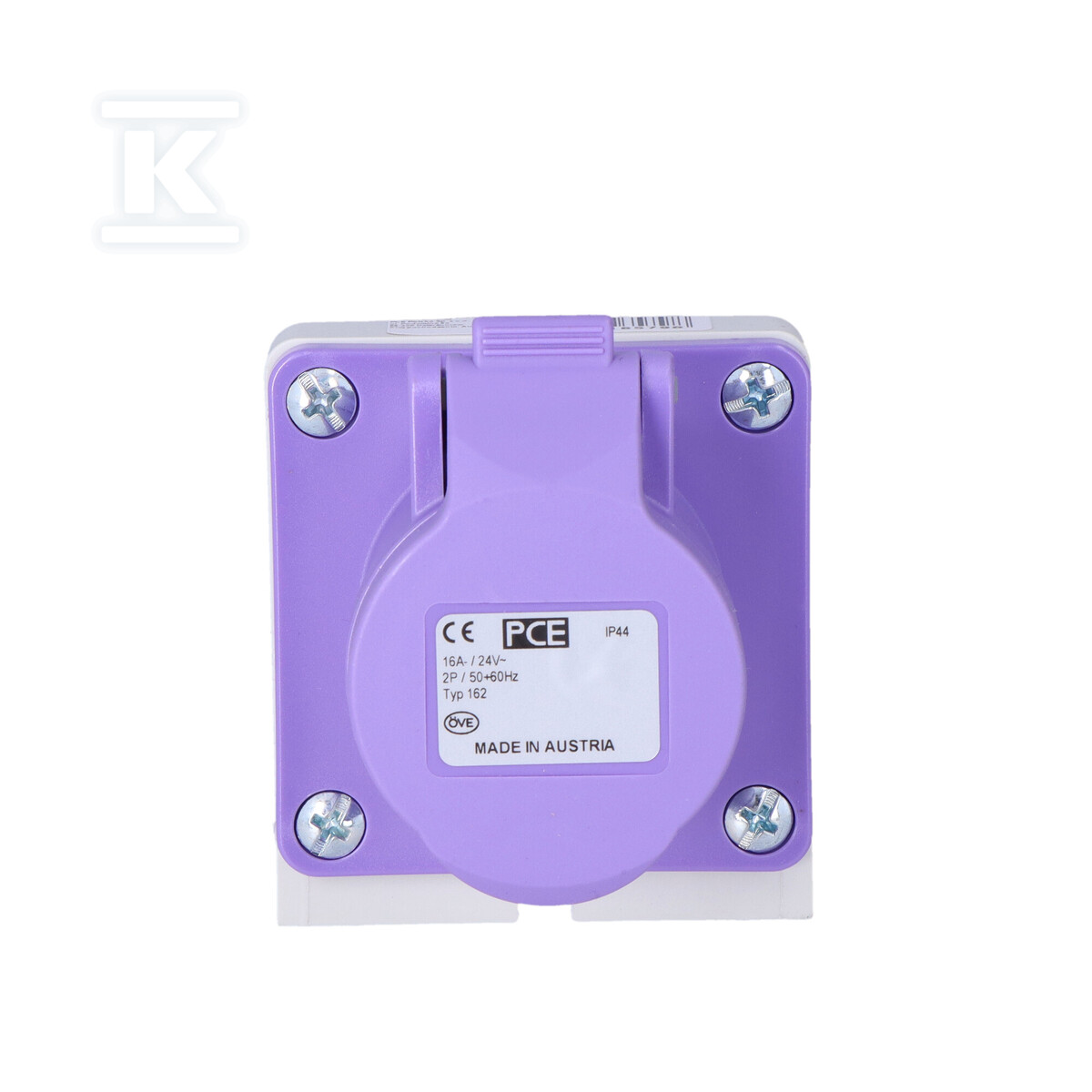Розетка фіксована 16A 24V/~50-60Hz 2P - 162V