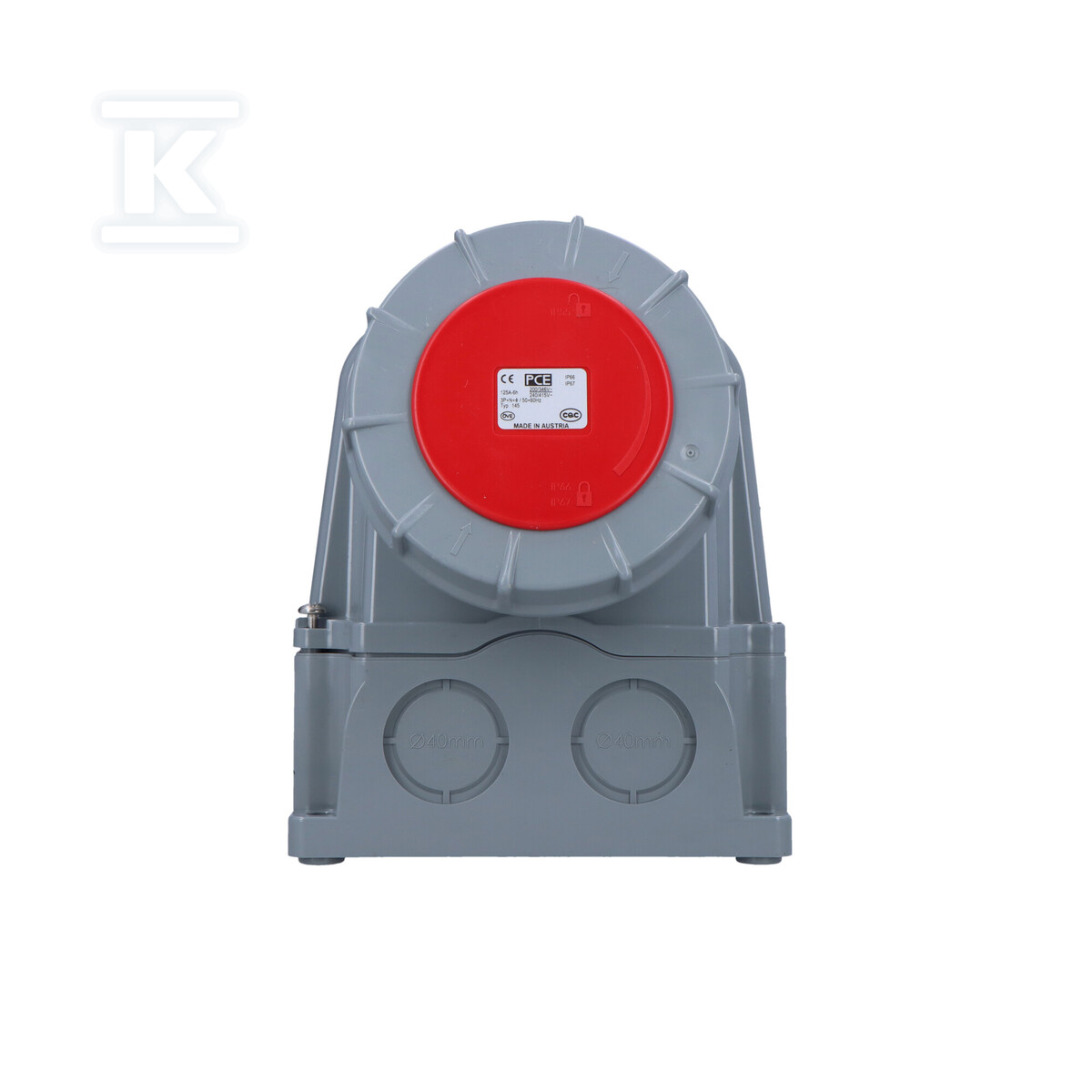 Розетка фіксована POWER TWIST 125A - 145-6