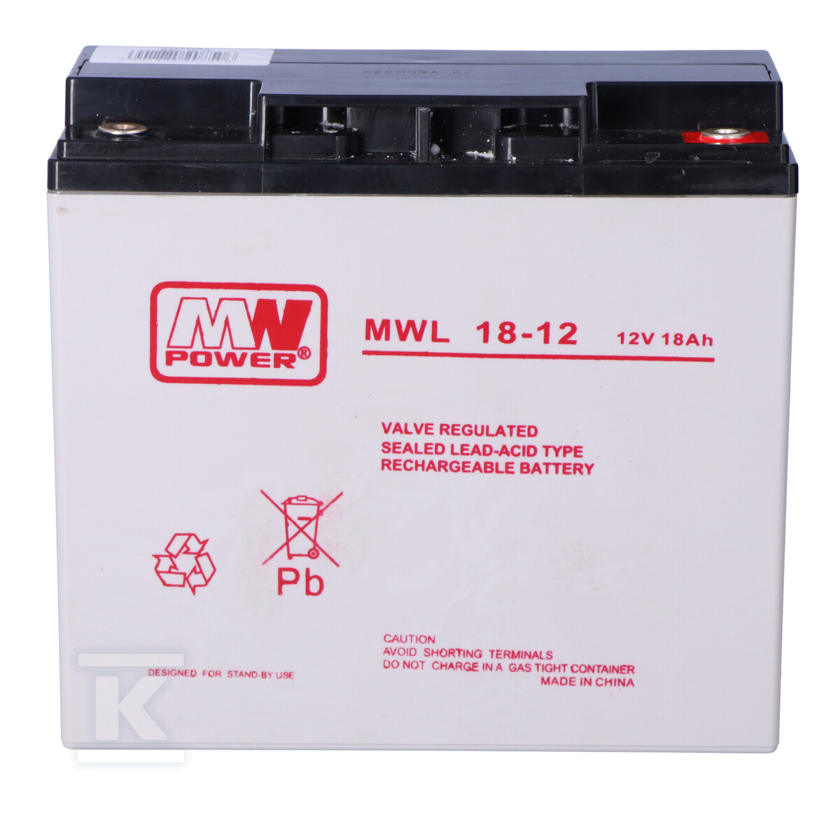 MW Power AGM AGM 12V/18Ah акумулятор - MWL 18-12