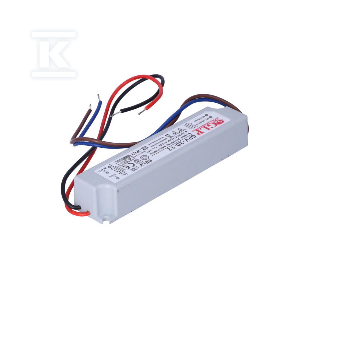 Блок живлення GLP LED 12V 2A 20W - GPV-20-12