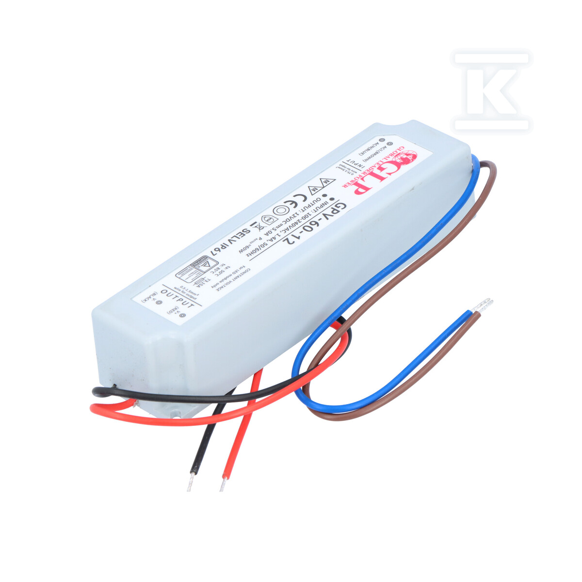 Блок живлення GLP LED 12V 5A 60W - GPV-60-12