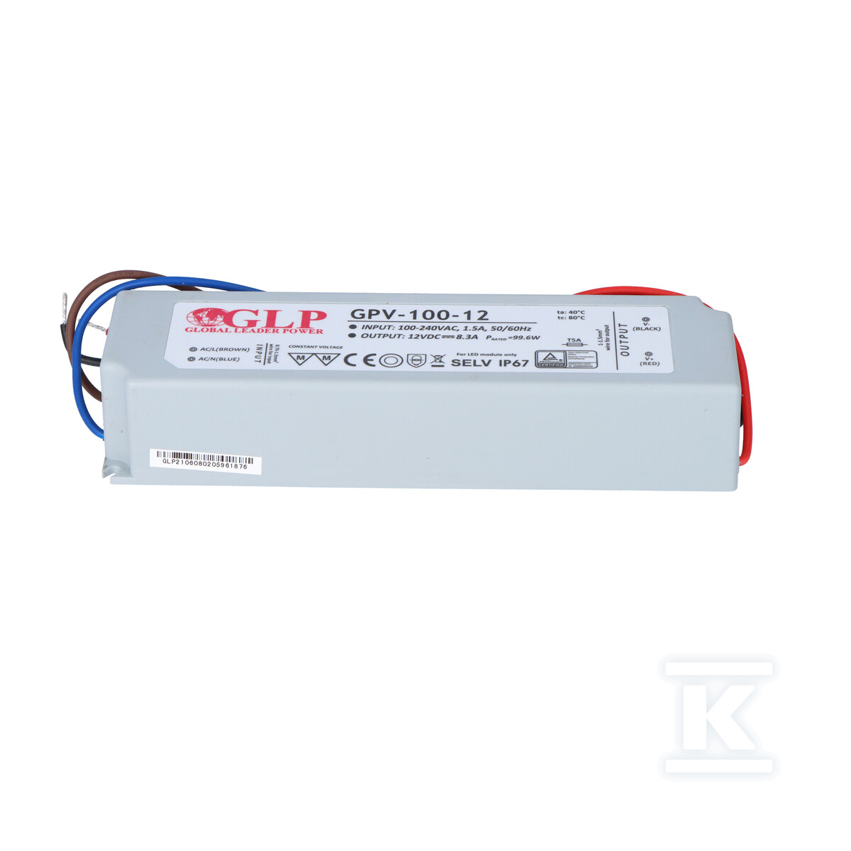 Блок живлення GLP LED 12V 8A 100W - GPV-100-12