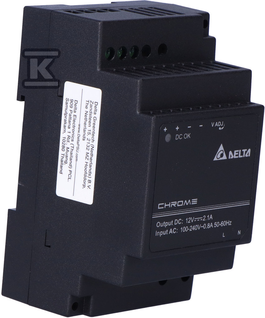 DELTA CHROME power supply for a DIN - DRC-12V30W1AZ