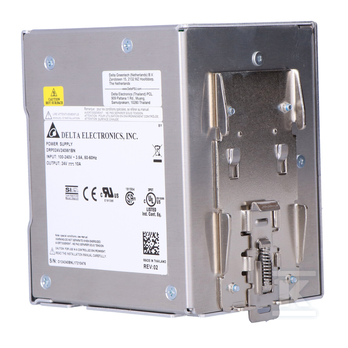 Zasilacz na szynę DIN DELTA CLIQ 24V - DRP024V240W1BN