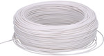 Flexible installation cable LGY H05V-K 1X0,5 white WH, single core 300/500V /100m/