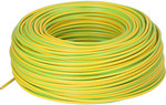 Installation flexible cable LGY H07V-K 1X2.5 Ż/O green-yellow GNYE, single-core 450/750V /100m/