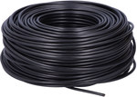 Installation flexible cable LGY H07V-K 1X6 black BK, single core 450/750V /100m/