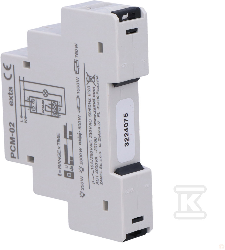 Реле часу 230V AC Тип: PCM-02 - EXT10000075