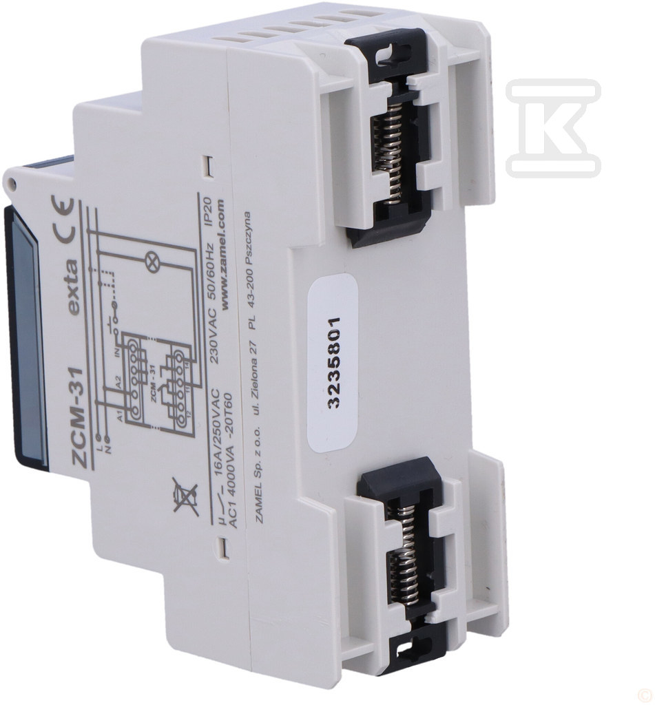 Таймер 1-канальний, астрономічний, 230V - EXT10000156