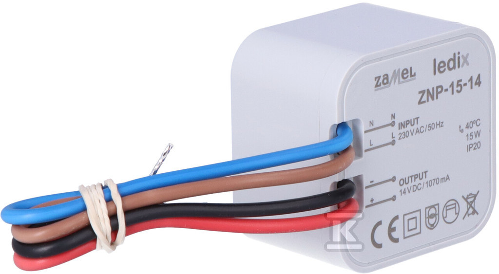 Unterputz-LED-Netzteil 14V DC 15W, Typ: - LDX10000031