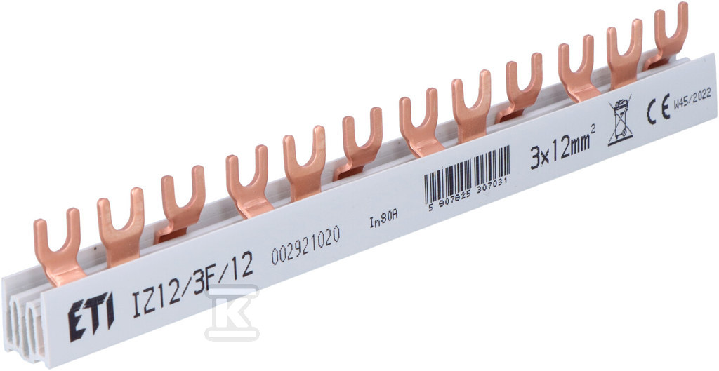 Insulated busbar IZ12/3F/12 - 002921020