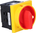 Cam Switch 25A, Disconnector 0-1 (3 - pole), panel mounting, closing front yellow / red