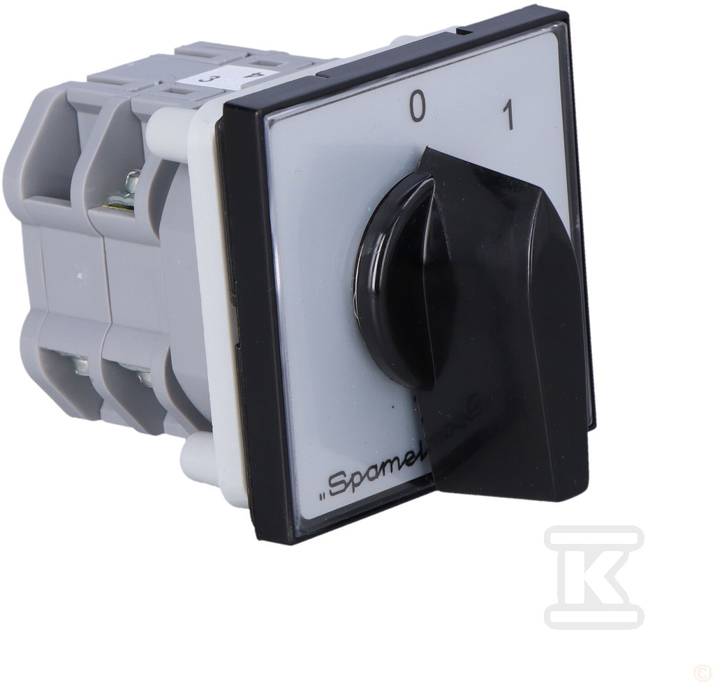 Cam Switch 25A, Switch 0-1 (3 - pól) - ŁK25R-2.8211\P03