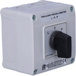 20A cam switch, L-0-P reversing switch, in OB11 housing,