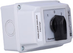 Cam switch 25A, Disconnector 1-0-2 (3 - pole), panel mounting, closed face yellow / red