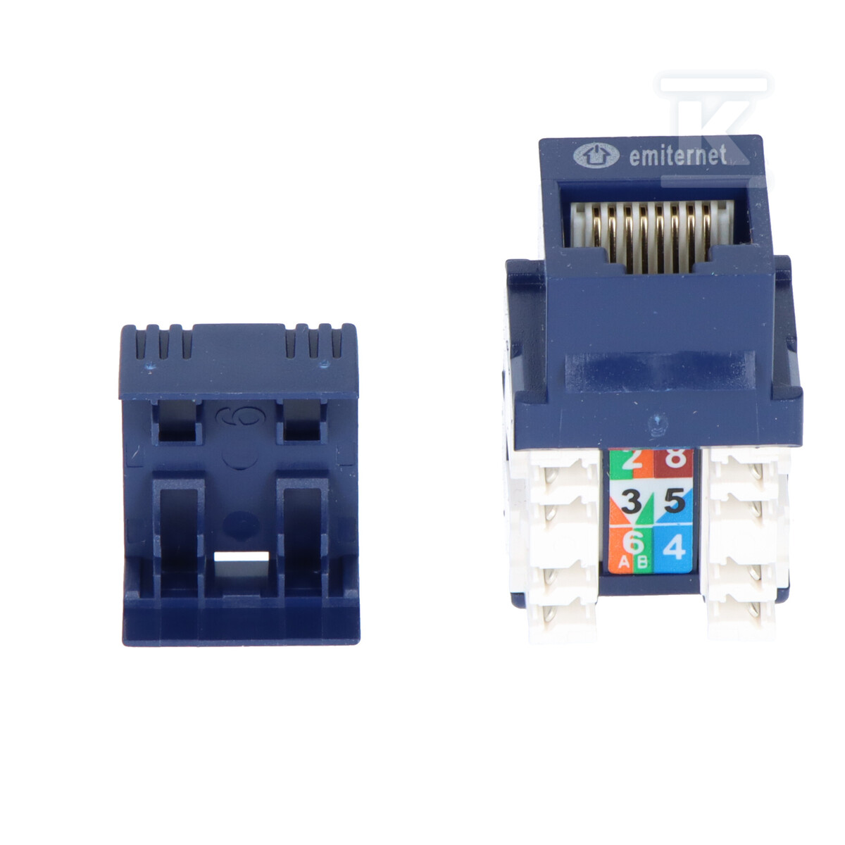 Гніздо UTP RJ 45 cat.5e, блакитна - DCN/FA-682MK-8-C5E