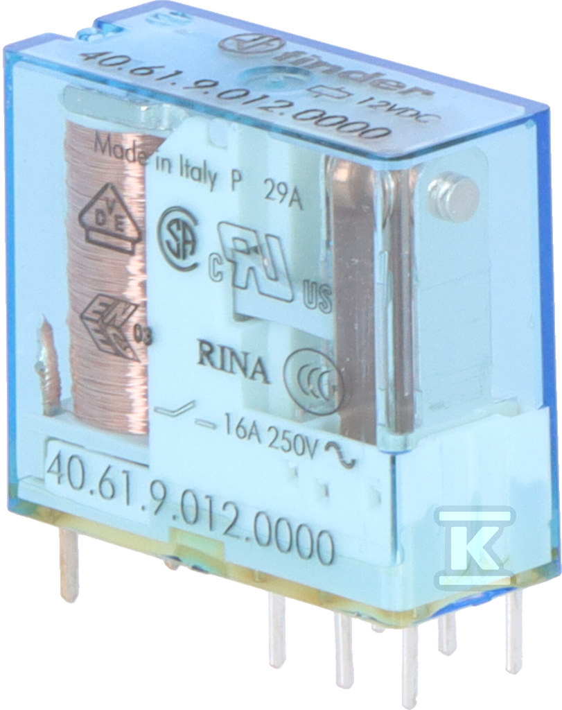 Relay 1P 16A 12V Dc - 40.61.9.012.0000