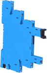 93.01.0.024 Narrow-profile 6.2mm socket for 34 series relays, 6-24VAC/DC, screw terminals, DIN rail mounting