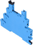 93.01.0.240 Narrow-profile 6.2mm socket for 34 series relays, 220-240VAC/DC, screw terminals, DIN rail mounting