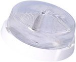 Plafoniera RONDO 2 100W E27 cu abajur transparent alb