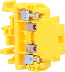 Terminal block threaded ZUG-G/B with fuse link, yellow