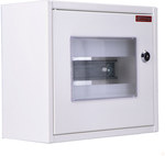 RN-12-P surface-mounted switchgear with a lock and a window, space for 12 security devices, type IP 30