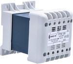 Single-phase transformer PTM 120 230/ 24V IP21 for DIN TH-35 rail in housing