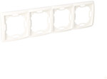 Quadruple frame BMR4/11 Basic white module